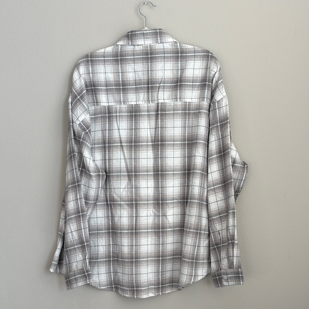Aeropostale Relaxed Light Flannel Plaid Shirt Long Sleeve #5054 Size XL NWT - Picture 8 of 10